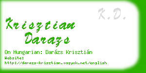krisztian darazs business card